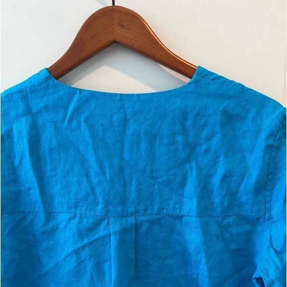 L.K.Bennett London TW ALANIA IN HAWAIIAN BLUE Top - Picture 8 of 13